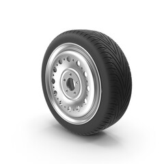 Car tire with rim