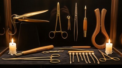 Antique Surgical Instruments Collection on Display