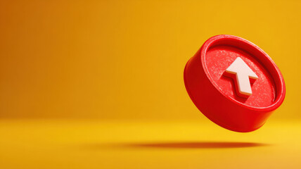 risk management pot lid blocking falling arrow symbol, risk shield metaphor