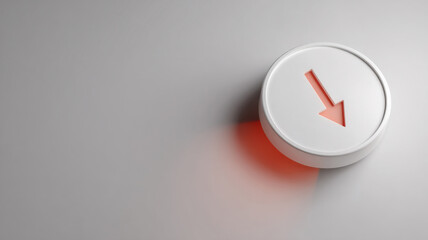 risk management pot lid blocking falling arrow symbol, risk shield metaphor