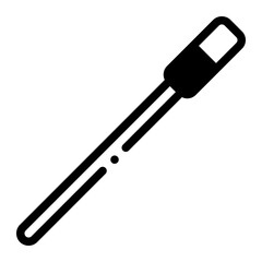 Simple vector icon of coffee stirrers in a bundle.