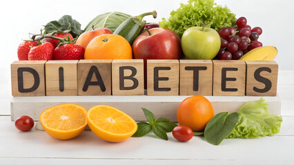 Composite image of diabetes