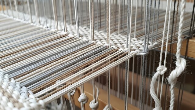 Traditional Weaving Loom Thread Artisanal Craft PNG