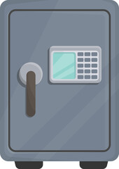 Diverse Collection of Modern Security Safes and Vaults Icon Set