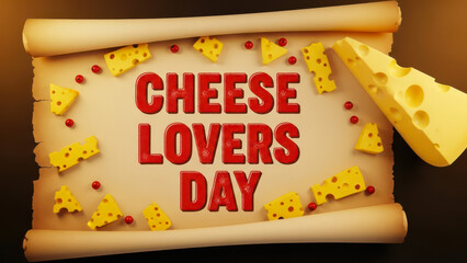 Celebrating cheese lovers day with variety of cheese