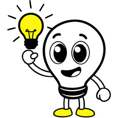 light bulb cartoon