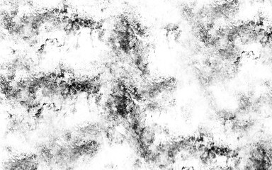 Black and white abstract texture with gray spots on transparent background