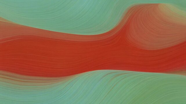 Abstract wavy background. Red and green color gradient. Smooth wave pattern. Modern texture design. Vector illustration.