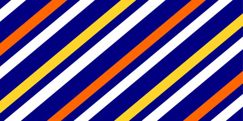 Blue orange yellow white colour stripe element background for printable and digital use. Geometric shape wallpaper.Striped pattern editable EPS vector illustration