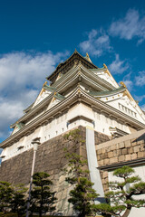 Osaka castle.