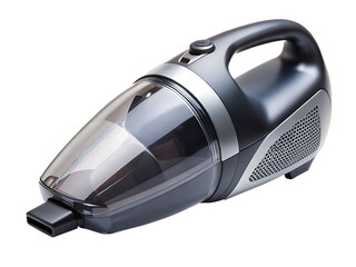 A Sleek, Modern Handheld Vacuum Cleaner Ready for Action isolated on white background ,PNG. AI Generated