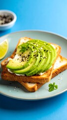 Avocado toast, healthy breakfast