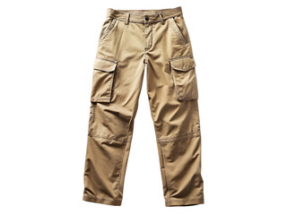 A Pair of Khaki Trousers Ready for Adventure  isolated on white background ,PNG. AI Generated