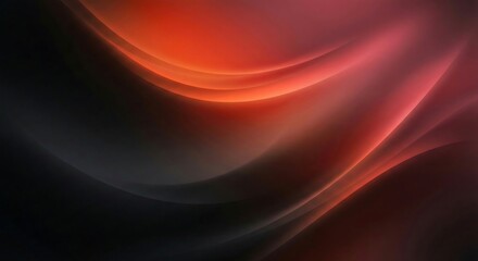 Abstract swirls of red and black create a dramatic flowing background