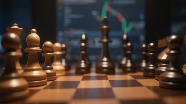 chess pieces on the board