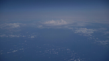 Cloudy atmosphere over rural scenery