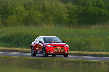 Contemporary European SUV model with alloy wheels