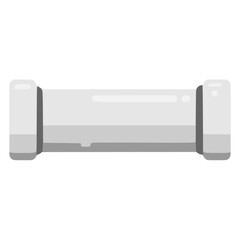 Pvc pipe plumbing drain flat color vector illustration template design