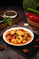 Spicy Stir-Fried Cuttlefish - Traditional Chinese Cuisine