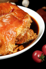 Traditional Chinese Braised Pork Head in Soy Sauce
