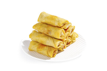 Crispy Deep-Fried Spring Rolls with Bean Paste Filling