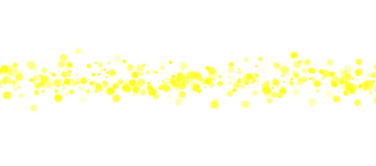 Yellow bokeh PNG. Soft blurred yellow bokeh light glow on transparent background.