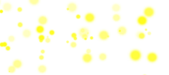 Yellow bokeh PNG. Soft blurred yellow bokeh light glow on transparent background.