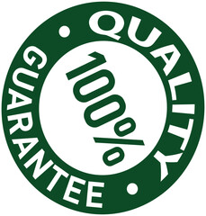 100 percent quality guarantee seal stamp icon vector graphic isolated on
