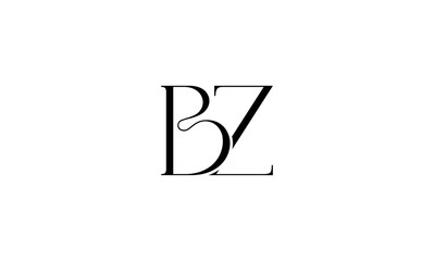 BZ initial letters logo or BZ monogram