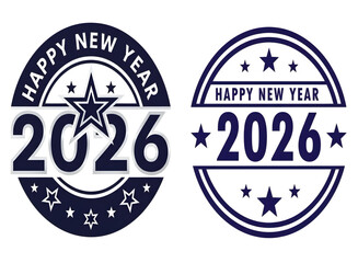 New year 2026 badges