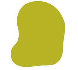 Abstract Organic Blob Shapes Set in Soft Retro Color Palette