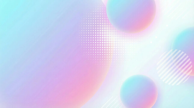Abstract pastel gradient background with soft glowing circles
