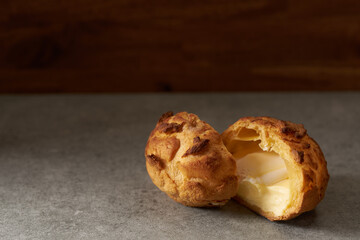 シュー・ア・ラ・クレーム　フランス菓子のイメージ