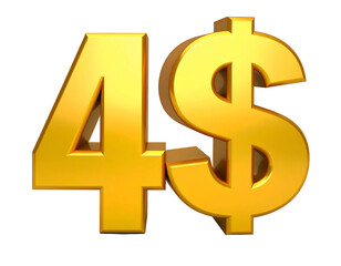 Obraz premium Golden 3D 