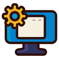 autonomous system icon illustration