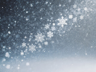 Dreamy Winter Wonderland: Snowflakes and Cocoa in a Peaceful Seasonal Scene