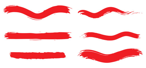 Set of hand painted green brush strokes isolated on white background artistic texture elements for watercolor banner design and grunge highlight text box