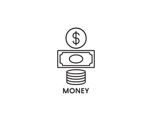 Money icon vector design illustration