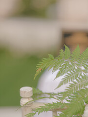leaf decoration at wedding events