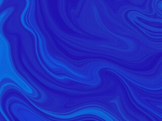 Naklejka premium Abstract Blue Marble Swirls Fluid Art Background Texture