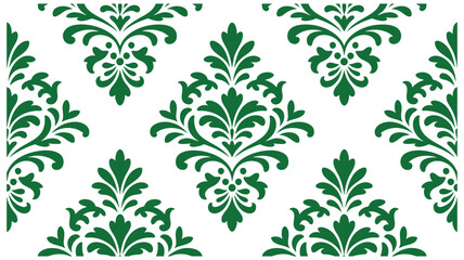 Green floral pattern background