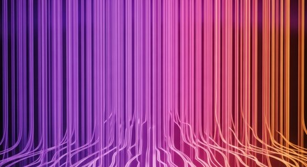 Vibrant gradual color transition with twisting lines