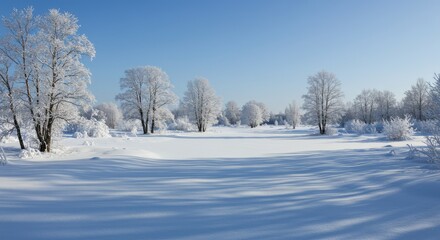 Obraz premium A winter wonderland landscape