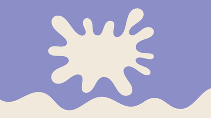 Obraz premium a white splash on a blue background