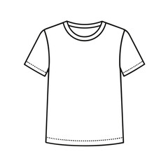 vector illustration of a t shirt