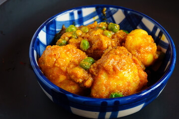Koraisutir Kochuri with Aloor Dum | Bengali Green Peas Stuffed Fried Bread | Traditional Bengali Breakfast and Festive Street Food Dish
