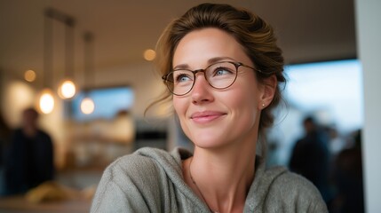 A neighborhood community hub hosting workshops, family activities, and volunteer meetings beneath warm natural light — local engagement, social connection, and grassroots sustainable community