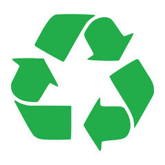 Obraz premium Green Cycle of Renewal: A vibrant emblem of environmental responsibility and resource management, symbolizing the continuous cycle of recycling and sustainability.