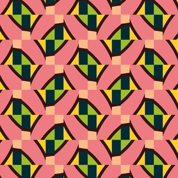 seamless geometric pattern for backgrounds, textiles, fabric, or graphic design projects. 