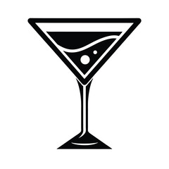 Elegant Martini Glass Icon